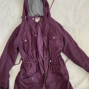 Maroon Rain Jacket